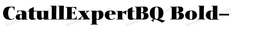 CatullExpertBQ Bold字体转换
